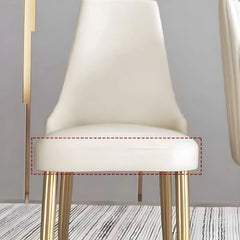 Tapered metal legs close-up, kitchen chairs, dining room chairs