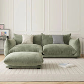 Sage green modular couch with designable sofa set and stylish sofa design, 2-seater fabric finish