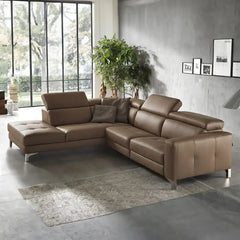 beige leather l shaped sofa set pure leather couch modern sofa design