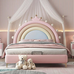 Soft pastel colour frame in blush pink with Custom Created to Order and kids bedroom furniture