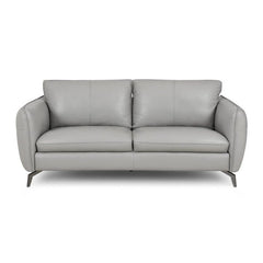 Tapered black metal legs on designer couch – latest sofa design & pure leather sofa, 3 seater