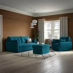 Sofa folded image with tufted cushion backrest and convertible sofa bed frame