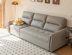 Pull-out metal frame detail in sleeper sofa, convertible sofa bed, sofa bed couch