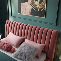 Gold leg close-up pic showing bed and cot base with modern bed design