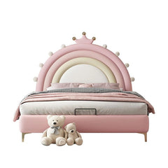 Full white canopy netting detail with Custom Designed to Order and cute beds setup