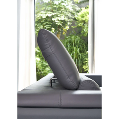 Adjustable headrests on luxury couch, corner sofa set in modern sofa design