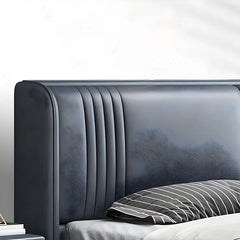 Sleek footboard with ambient lighting + new bed design, modern style bed design