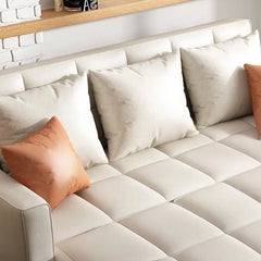 Integrated side pockets in armrests + sofa bed couch + Nova fabric + functional add-on