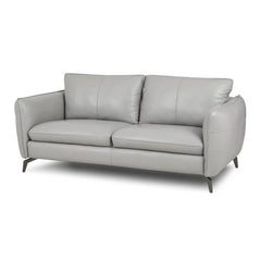 Soft rounded arms on leather settee – modern sofa design & corner sofa set, 3 seater