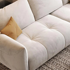 Low-profile back with thick cushions + living room sofa set + cloth sofa