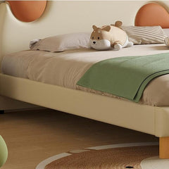 Playful headboard and plush design, children’s bed with mattress & cute beds appeal