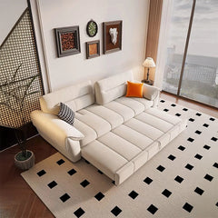 Pullout bed transformation photo with sofa bed design & king-size sleeping surface