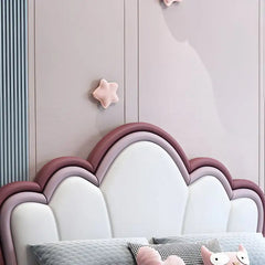 Golden legs and velvet fabric detail – children’s bedroom furniture + bacchon ka bed image