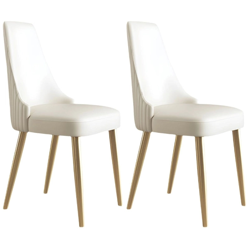 The Muse dining chair exemplifies sleek modern comfort, designed with a sculpted parsons-style back and waterfall seat edge.