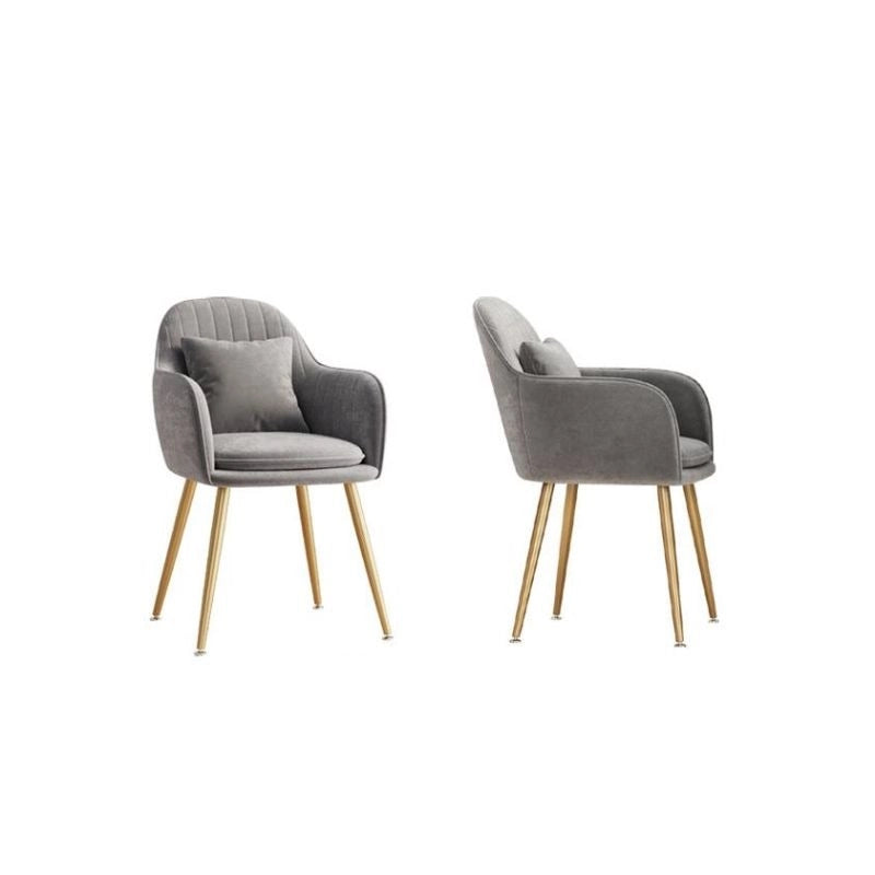 Crafted for compact luxury living, this upholstered velvet armchair enhances modern Indian dining spaces with a balance of comfort and chic appeal.