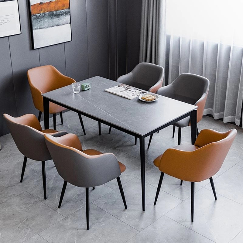 Upholstered in dual-tone faux leather or fabric, the stitched panels and 32-density foam padding deliver everyday durability.