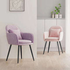 Crafted for compact luxury living, this upholstered velvet armchair enhances modern Indian dining spaces with a balance of comfort and chic appeal