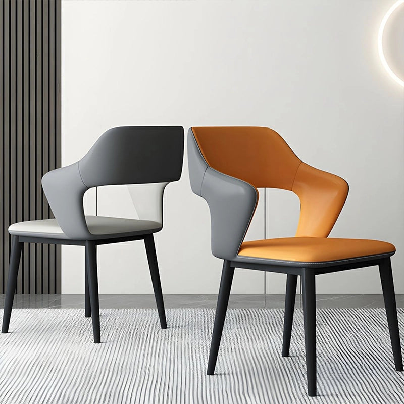 Whether selected as a set of 4 dining chairs or a full set of 6 dining chairs, the silhouette fits modern apartments or urban interiors with ease.