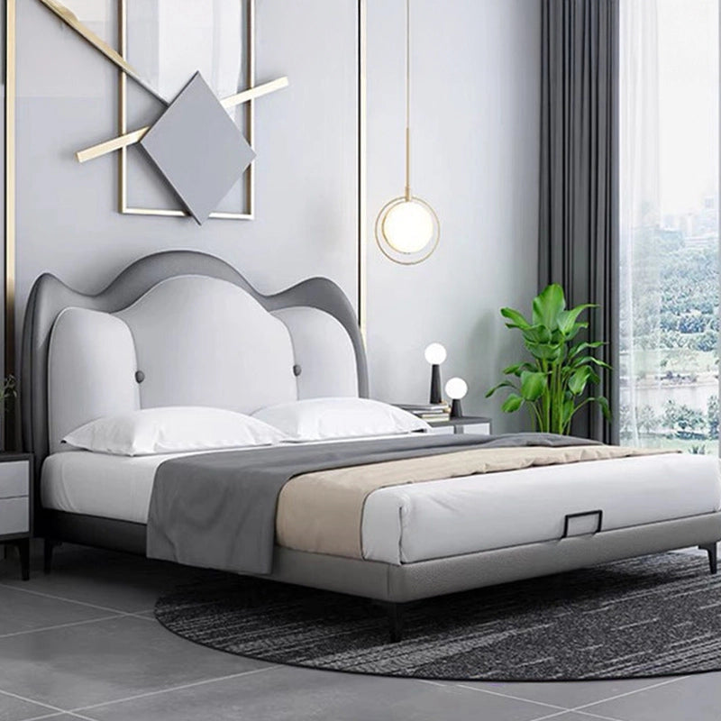 Designed with a whimsical cloud-shaped cushioned headboard and a low-profile frame, it's ideal for toddlers transitioning to their first real bed.