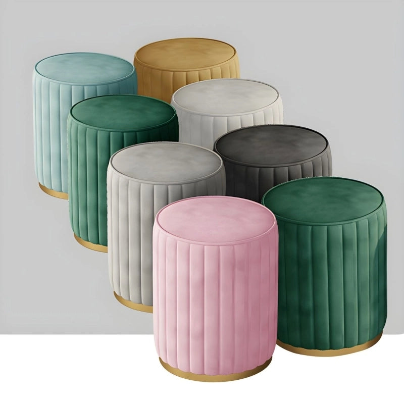 The vertical stitch detail and vibrant colour options—from mint green to pink—suit both minimalist and glam décor