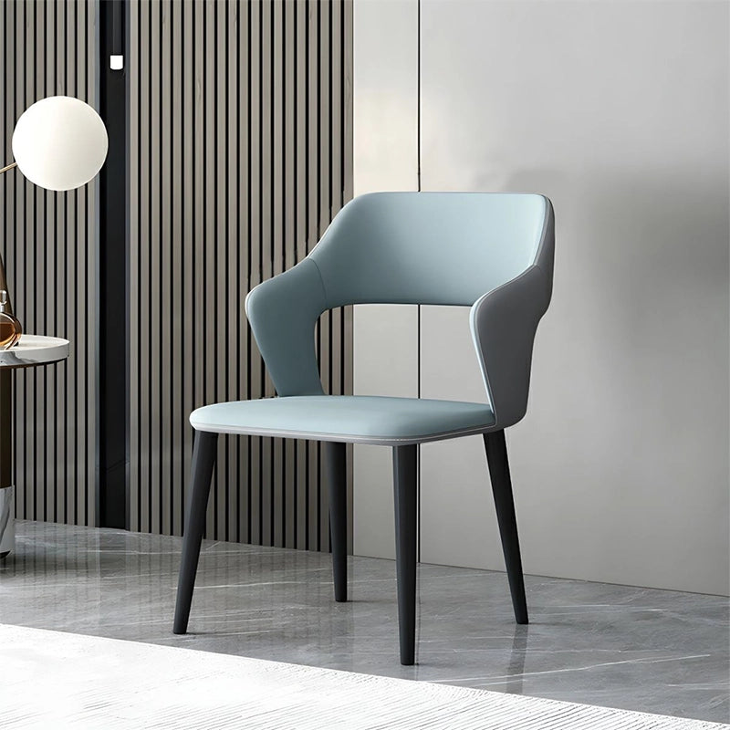 Supported by durable tapered legs, these dining chair options are perfect for compact apartments or hybrid home offices.