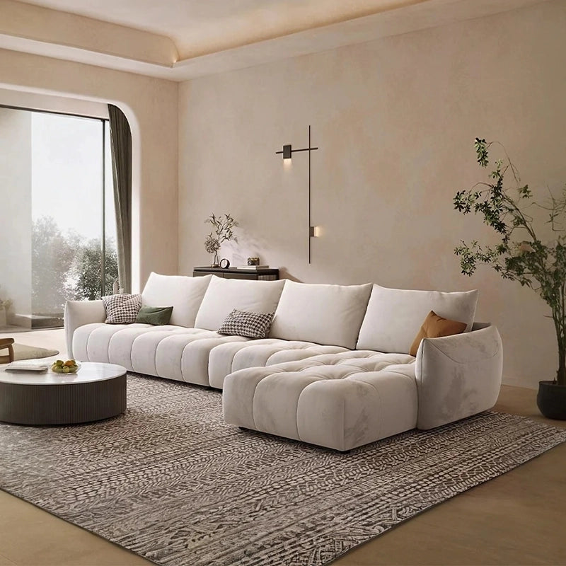 Modular L-shaped configuration + latest sofa design + 5 seater couch