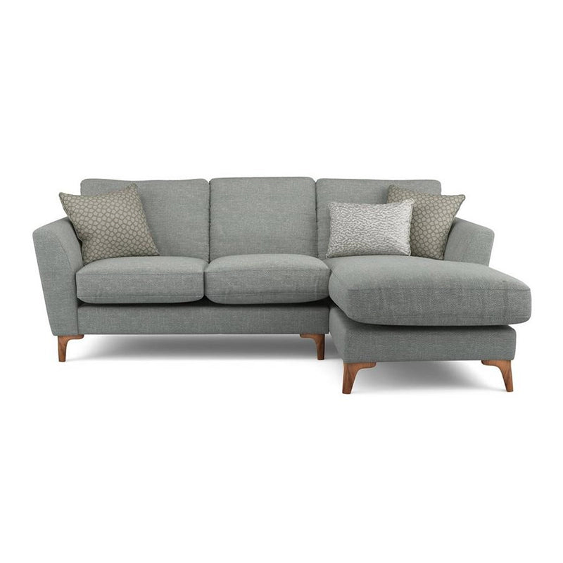 Soft grey fabric sofa with modern sofa design and living room sofa set, L shape seater configuration