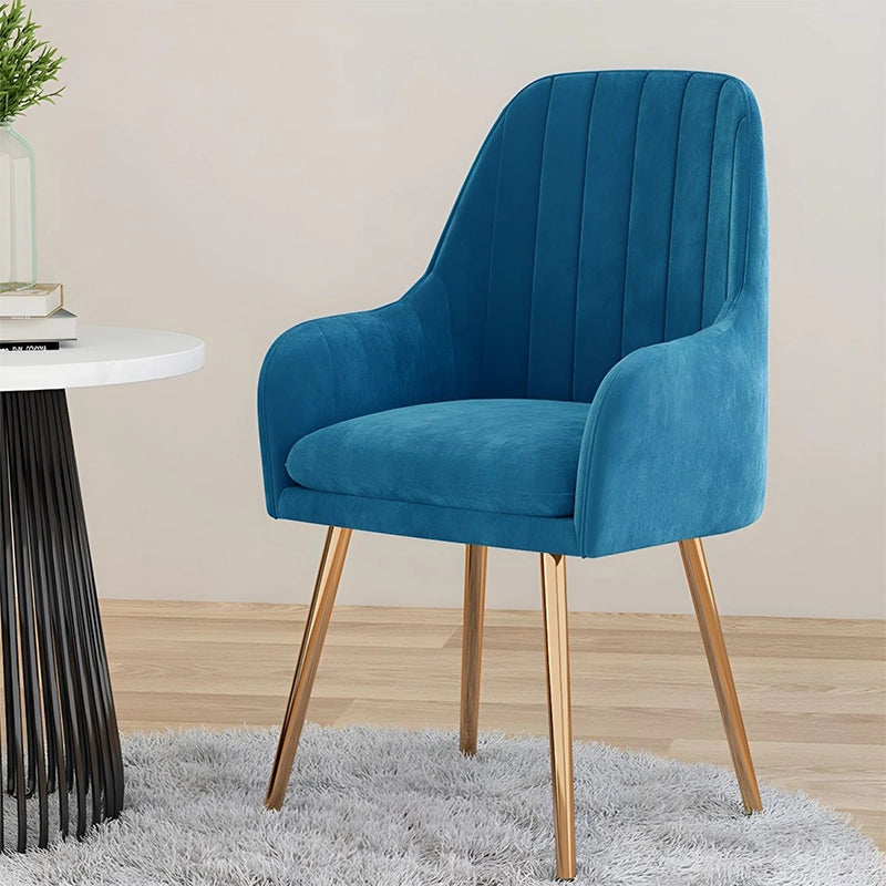 Lavender velvet chair with rounded square shape – kitchen chairs, set of dining chairs, modern
