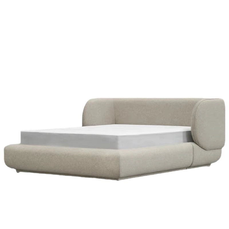 Cocoon headboard pics with plush finish and new bed design for contemporary bedrooms - beige
