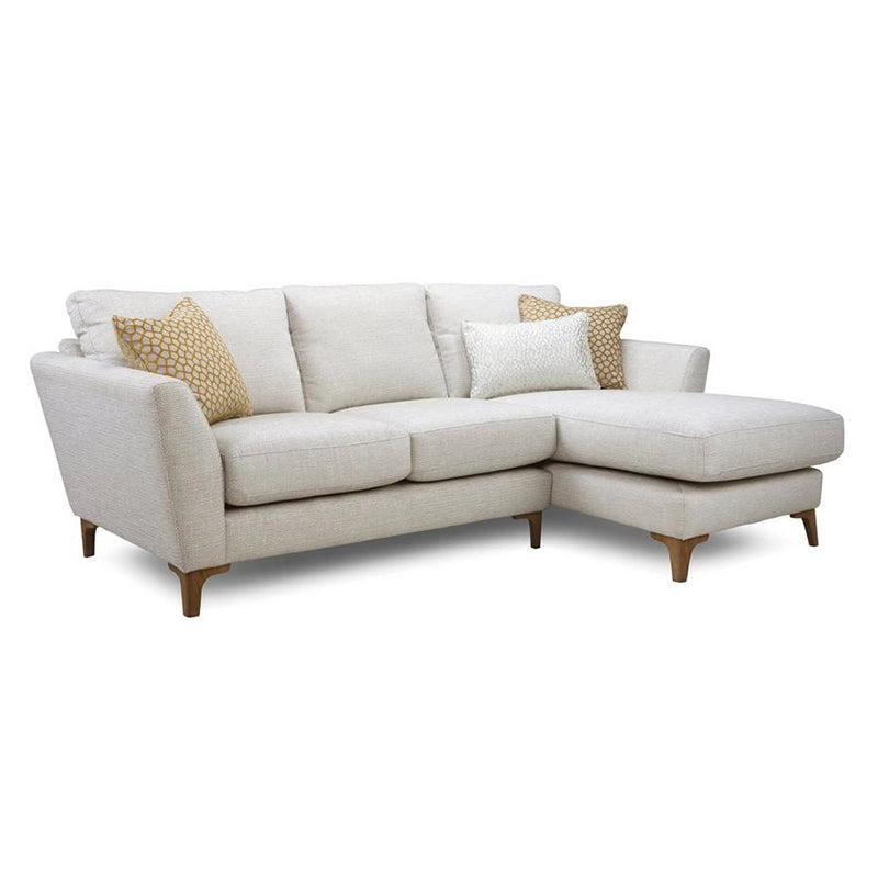 The lounger sofa variant includes flared arms and medium-high fixed back cushions, while the standard lounge sofa variants remain ideal for compact or open-plan rooms.