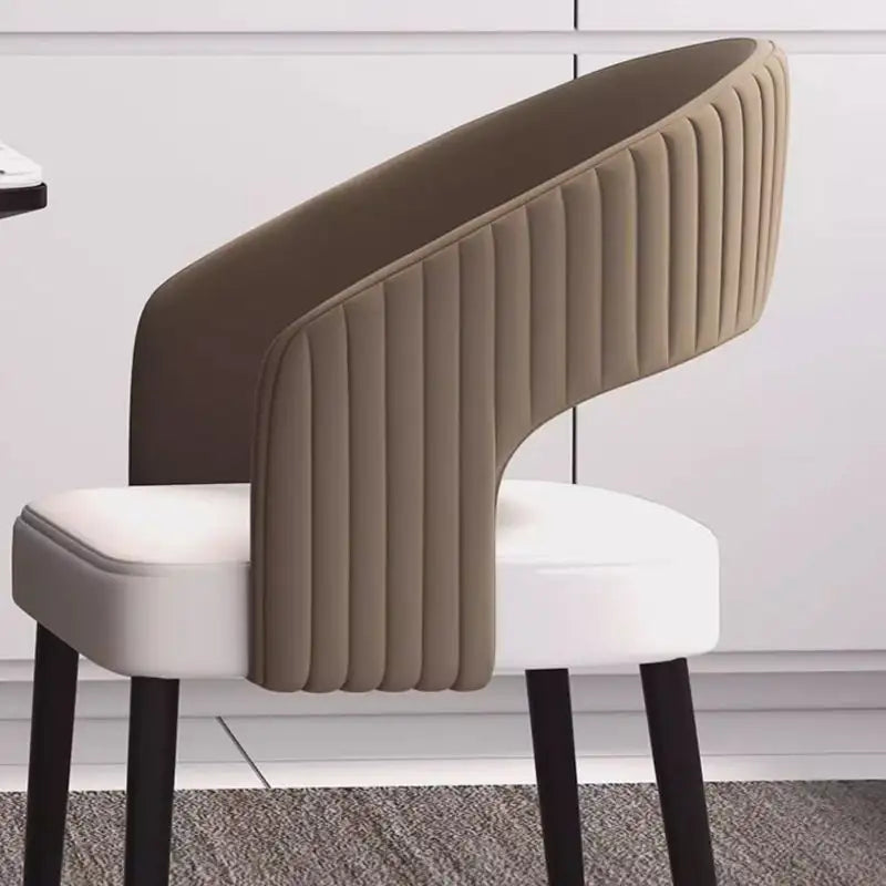 Cream seat contrast against grey backrest photos with restaurant furniture tables and chairs + chair designs