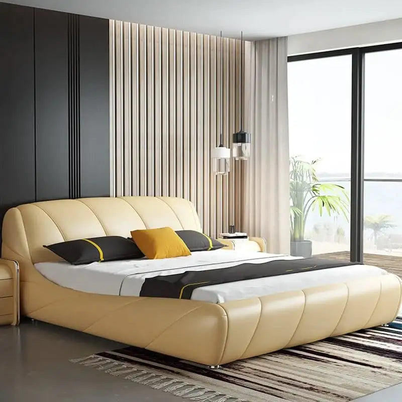 This elegant cot blends the essence of a modern bed design with the ergonomic luxury needed for everyday comfort.