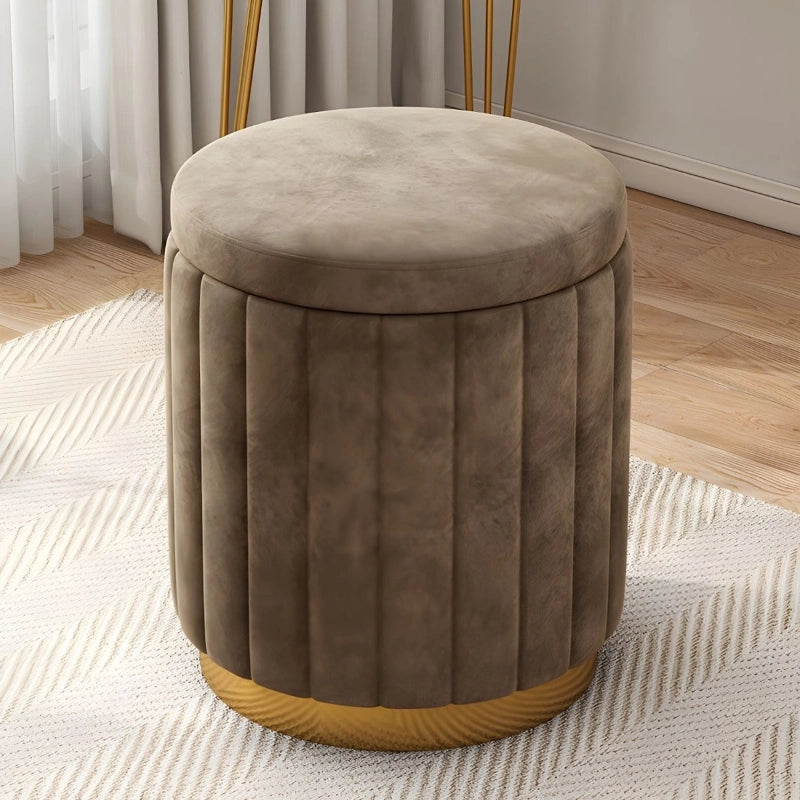 Hidden internal storage adds function, while the removable cushioned top ensures comfort. 