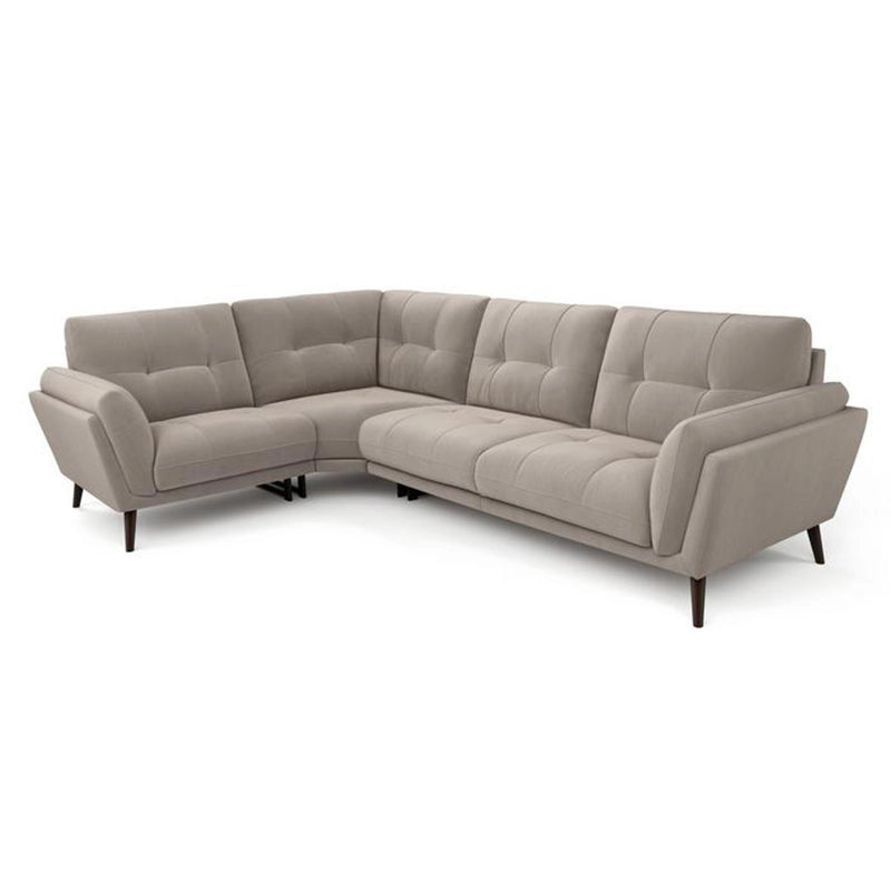 Wooden leg frame picture – living room sofa set, 2+corner+1 seater sofa