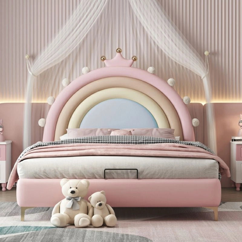 Soft pastel colour frame in blush pink with Custom Created to Order and kids bedroom furniture