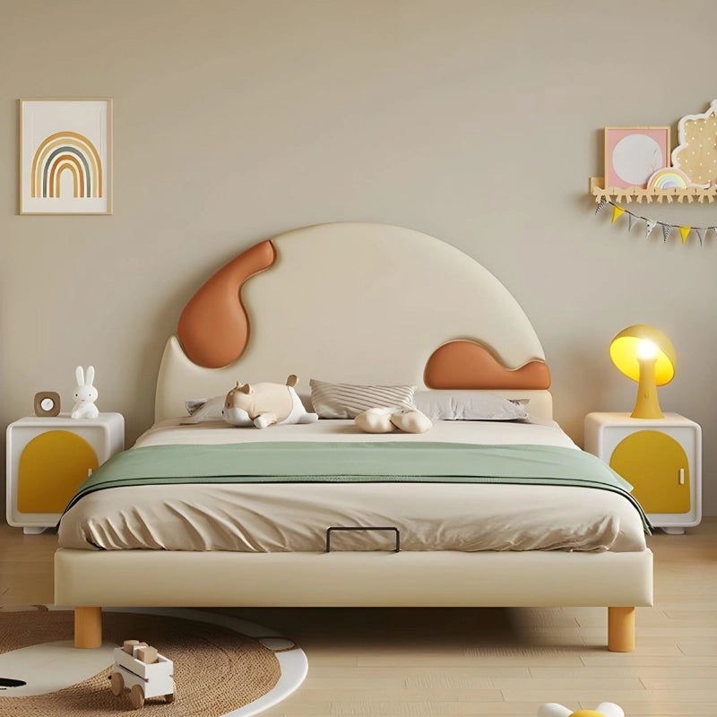  Sturdy wood legs and anti-slip hook, kids bed with children’s bed styling