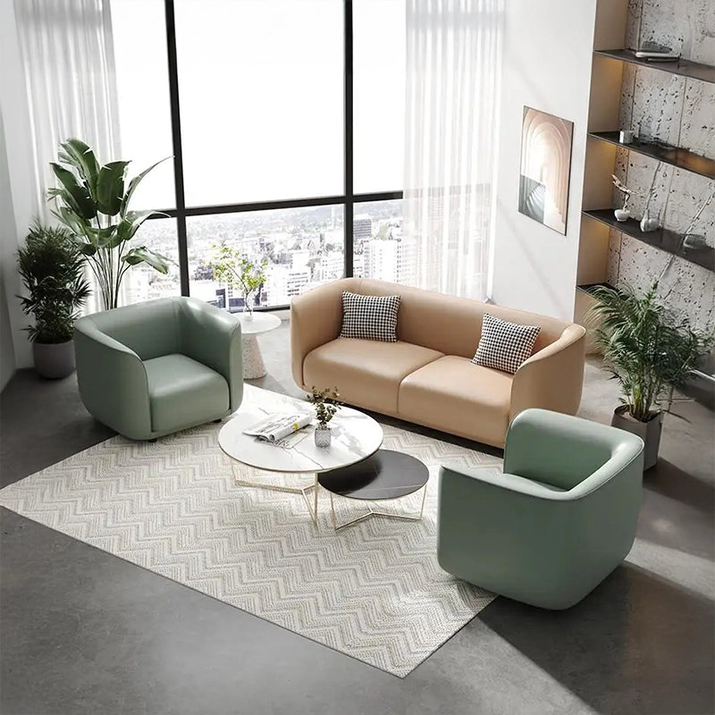  Houndstooth accent pillows on minimalist settee, settee design, living room sofa set