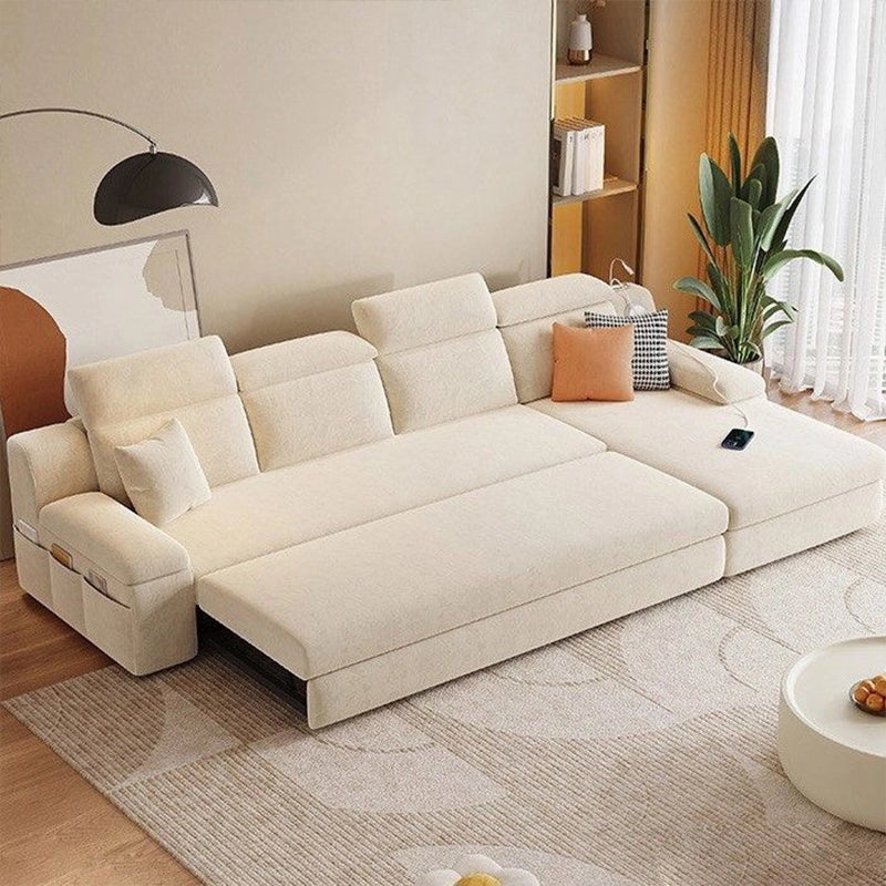 Beige sofacumbed showing headrest adjustability – sofa bed bangalore, sofa cum bed