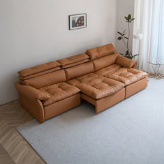  Deep backrest cushioning with sheen texture – convertible couch bed, sofacum bed, medium firm