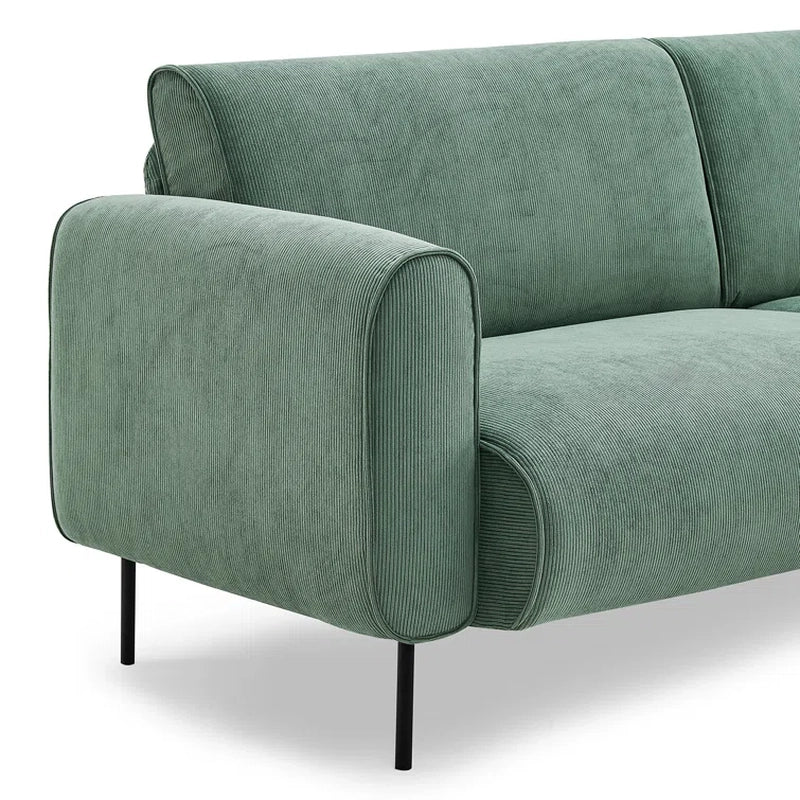 High-clearance black metal leg design – buy sofa online, order sofa online