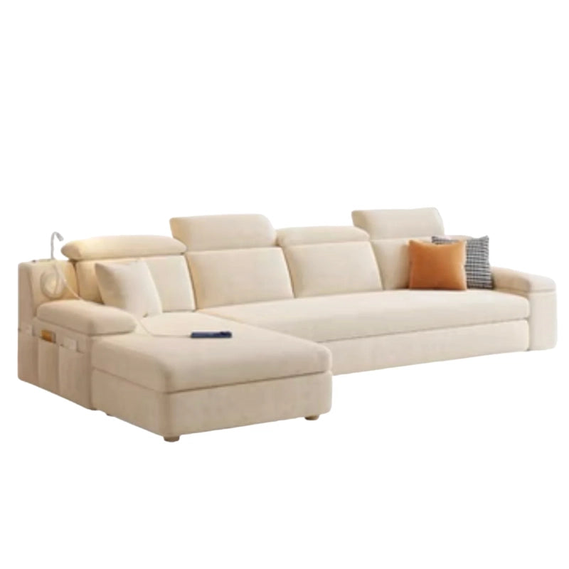 This Edge L-shaped sleeper settee brings functional elegance to contemporary living.