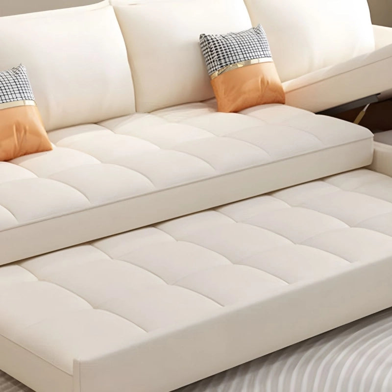 This Flint model is a refined example of a contemporary L-shaped couch designed for modern living.