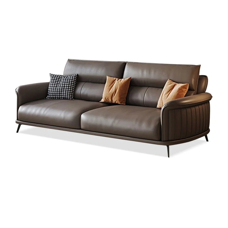 Whether you're looking for a leather sofa set, a standalone couch, or a designer leather settee for a city apartment, this model fits effortlessly into upscale living rooms