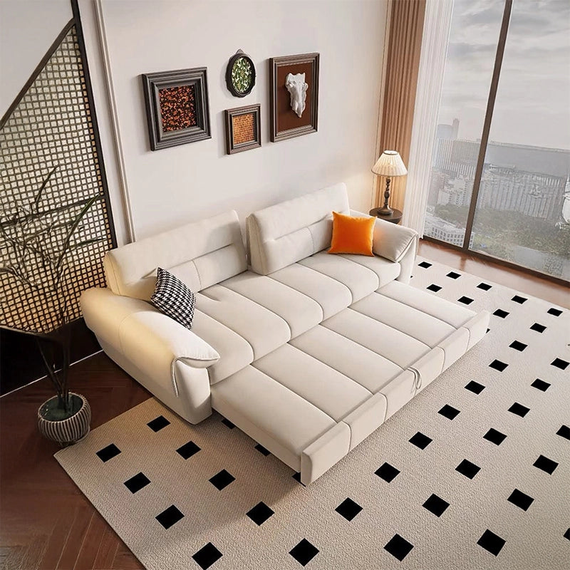  Pullout bed transformation photo with sofa bed design & king-size sleeping surface