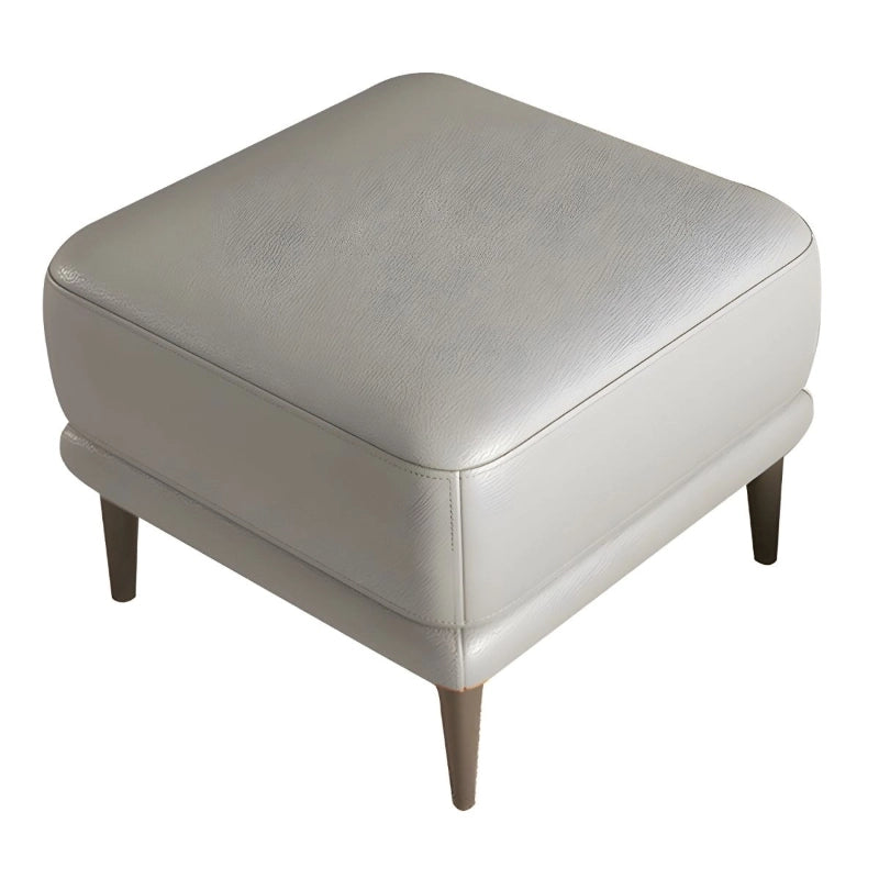 Its wooden tapered legs offer stability and a convenient clearance height for robot vacuums. 