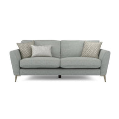  Flared armrest couch with stylish sofa design and 3 seater couch, metal-leg base