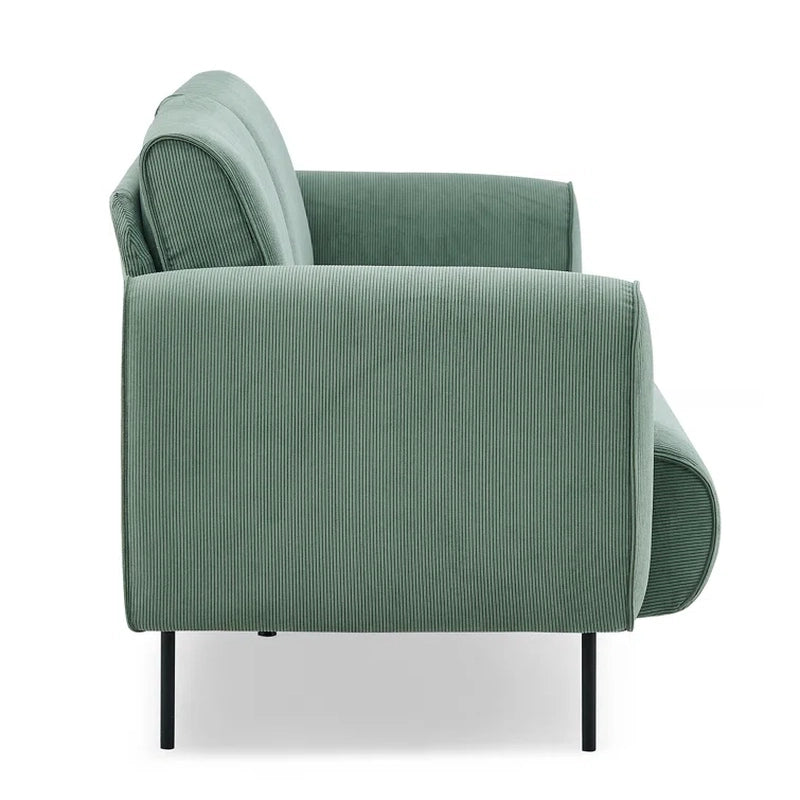 The rectangular silhouette pairs mid-century cues with a minimalist sofa set profile, making it a versatile piece for neutral or bold décor.