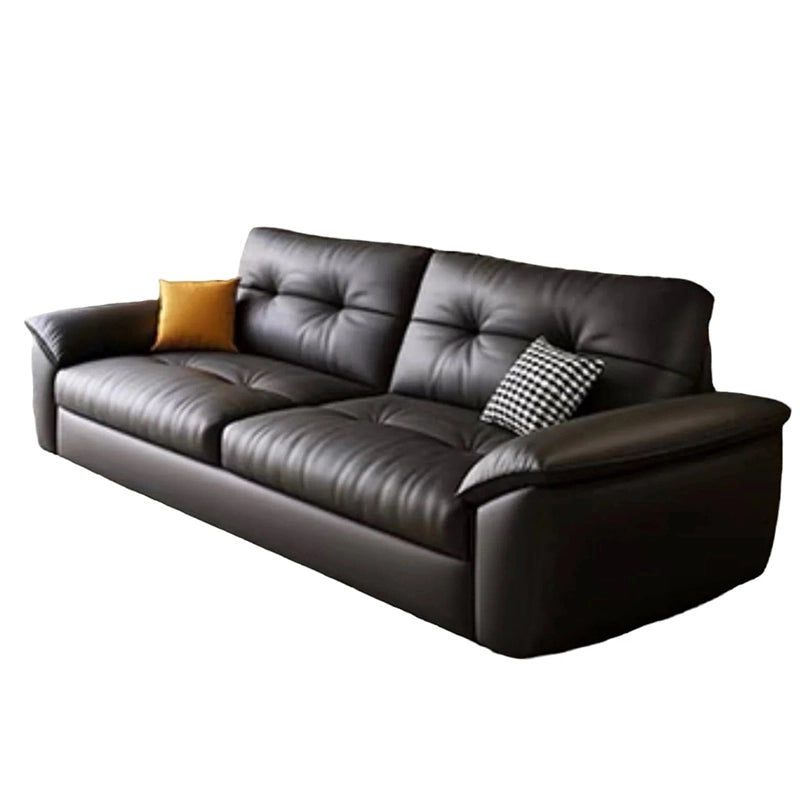 The concealed legs give it a low-grounded profile, while its symmetrical layout suits compact apartments and modern lounges. 