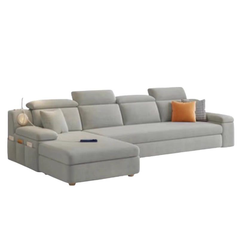 Upholstered in breathable Nova fabric, it features adjustable headrests, broad armrests, and soft 32-density foam cushioning over resilient springs. 