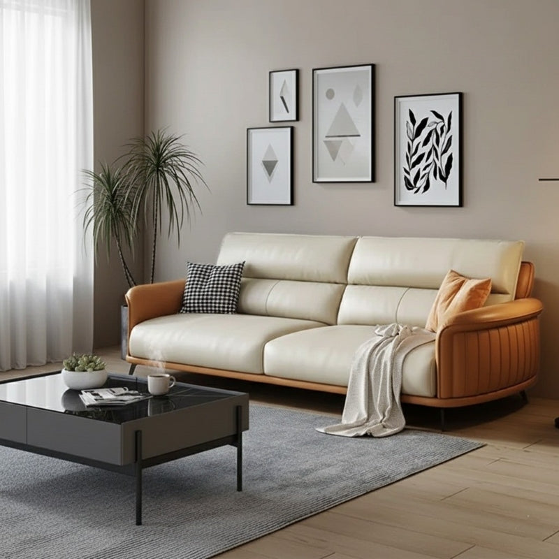 Cravia Leather Sofa Made to Order Custom Tailored